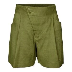 CAbi High Waist Olive Green Shorts